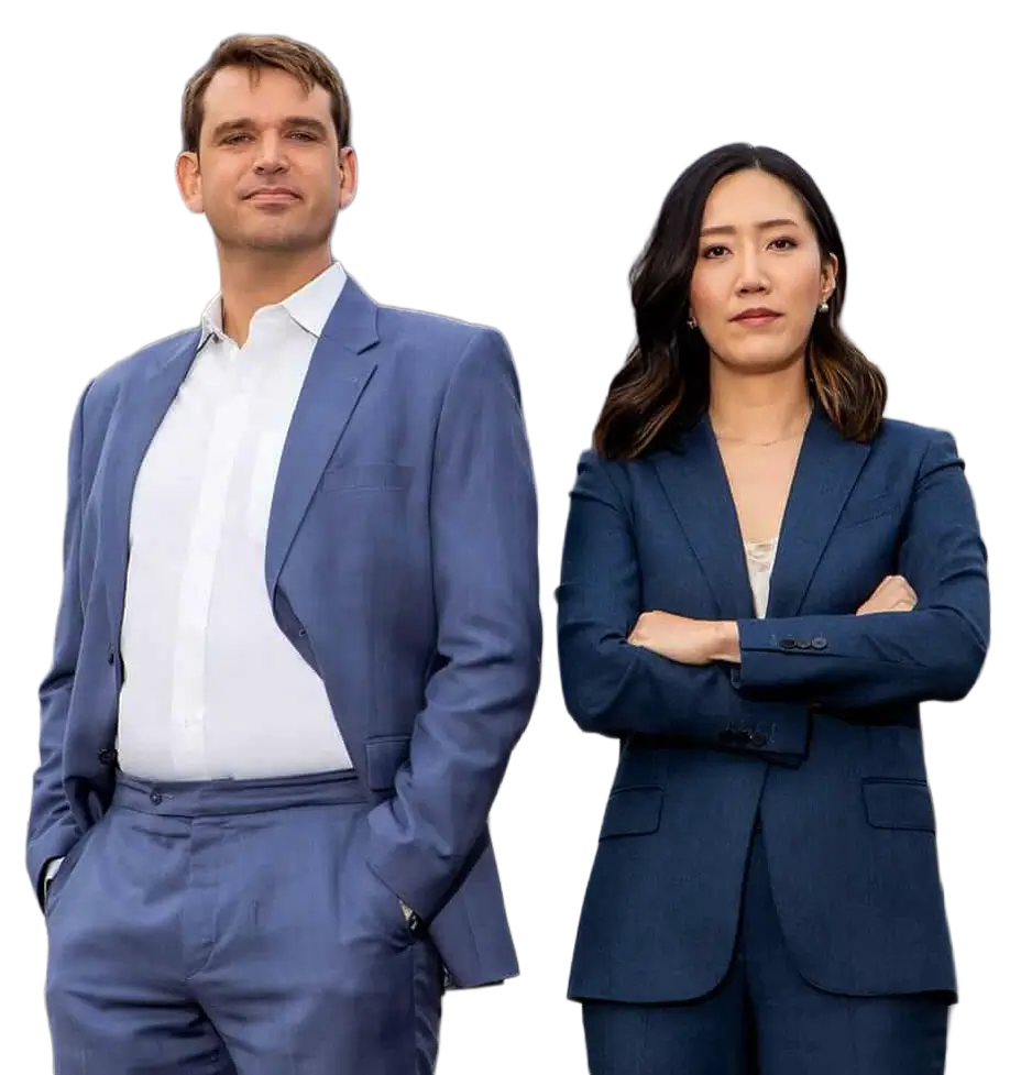 Attorneys Brendan Hickey and Naomi Chung